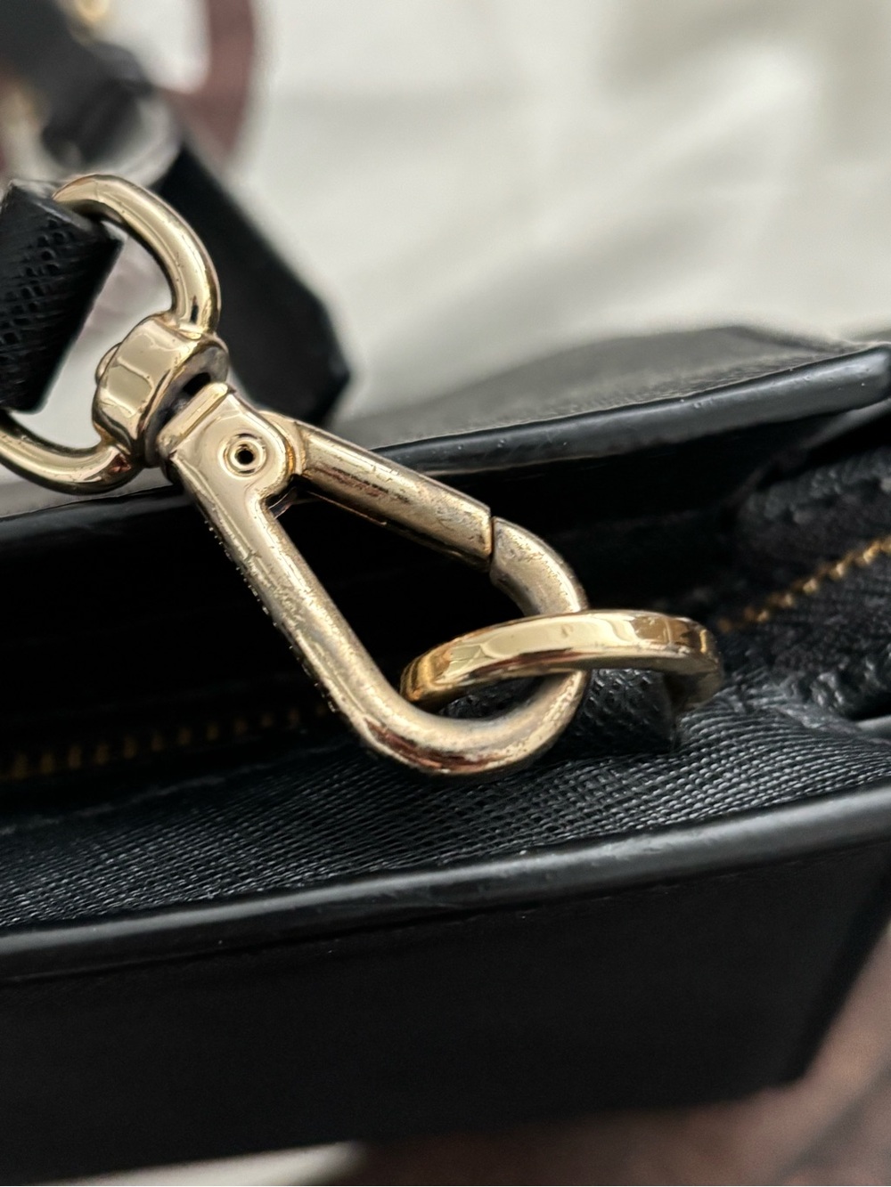 Michael Kors Black Saffiano Crossbody with Gold Hardware - Picture 8 of 16
